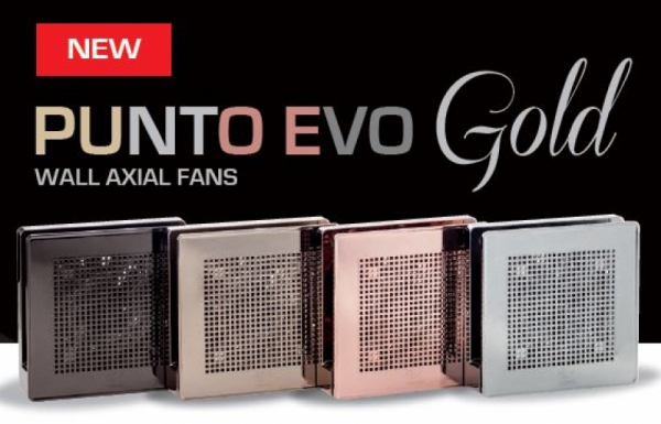 Дизайнерская серия вентиляторов Vortice Punto Evo Gold